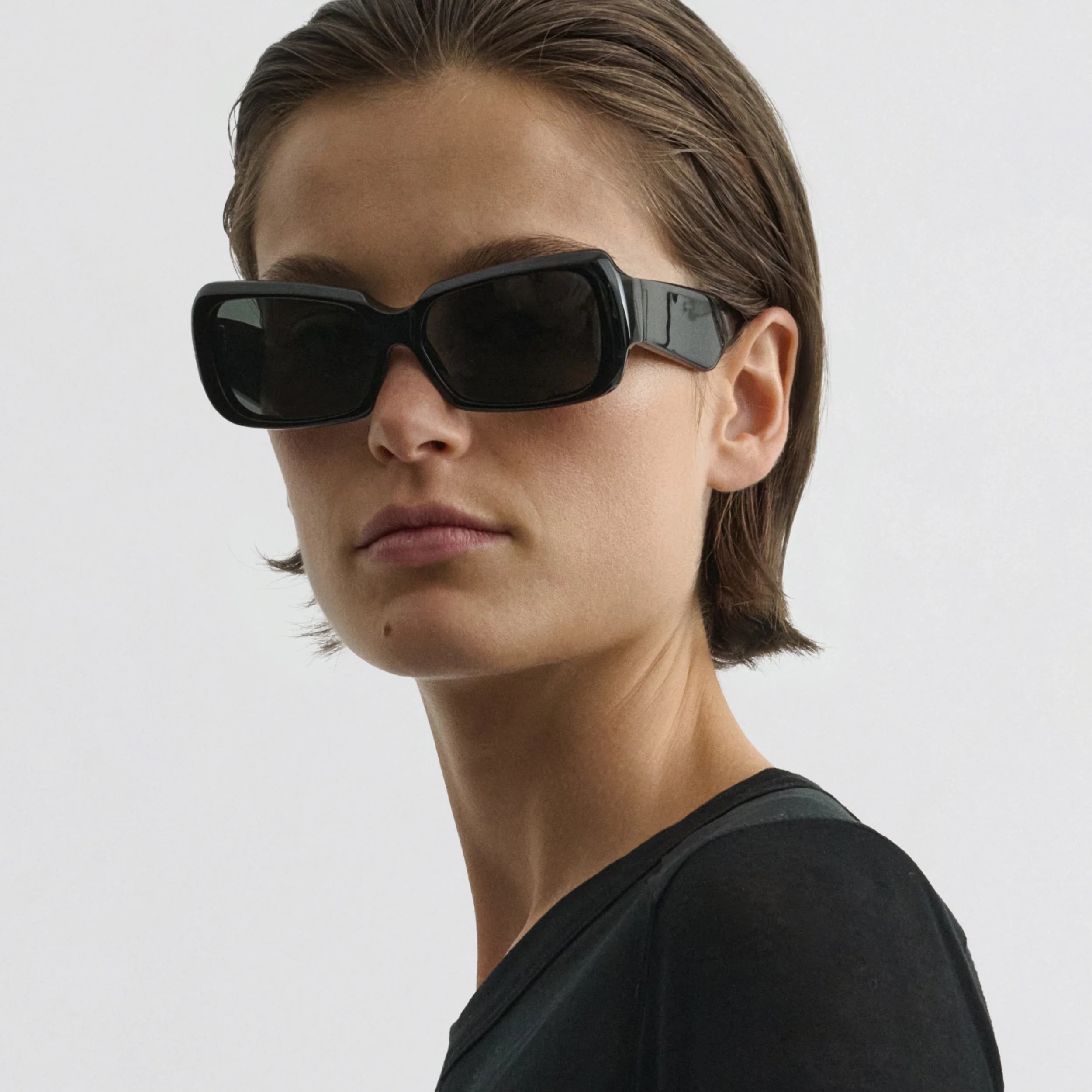 PHOEBE PHILO | SCORE SUNGLASSES | BLACK ACETATE PHOEBE PHILO | SCORE SUNGLASSES | BLACK ACETATE