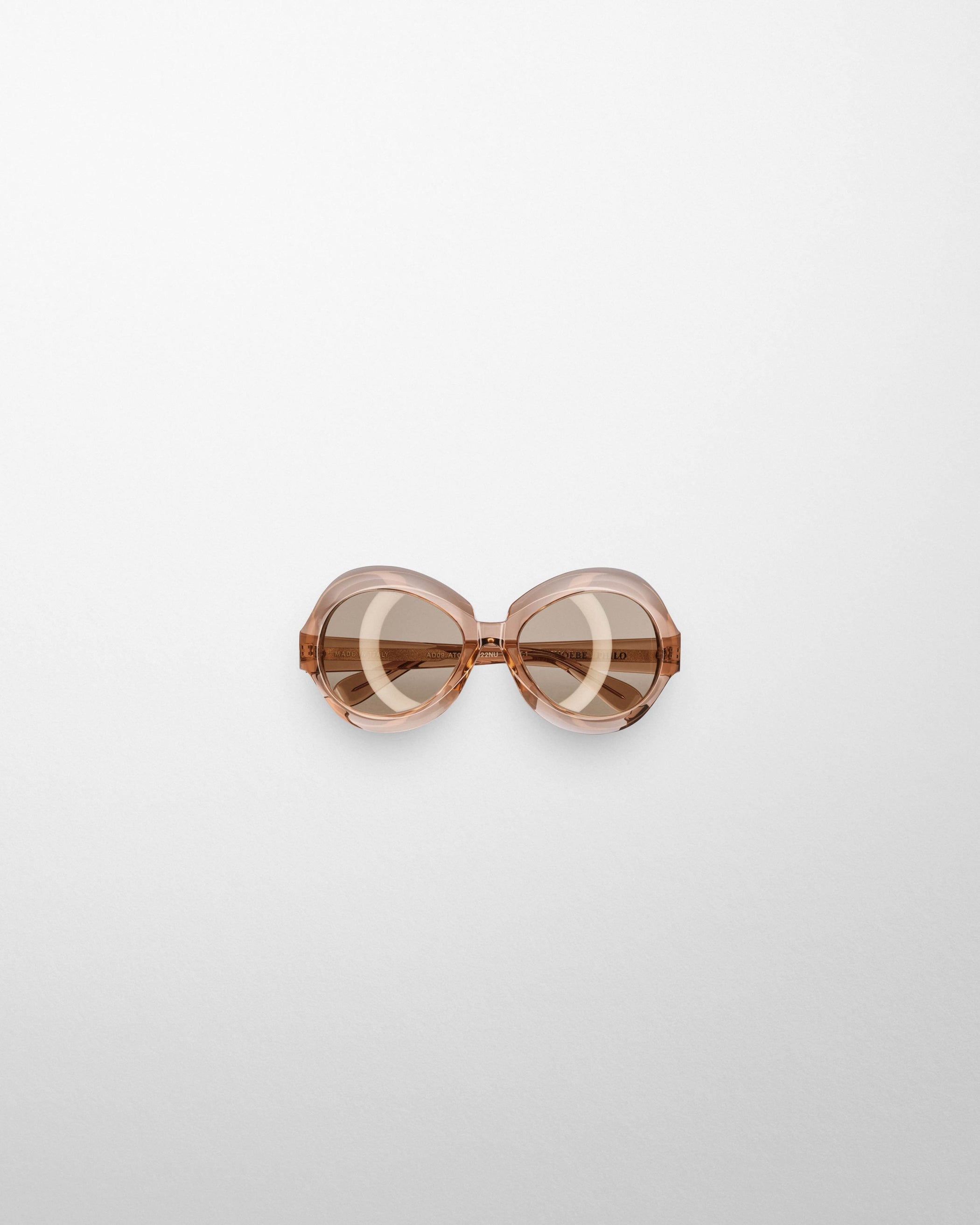 Front view of BLISS SUNGLASSES in raspberry acetate