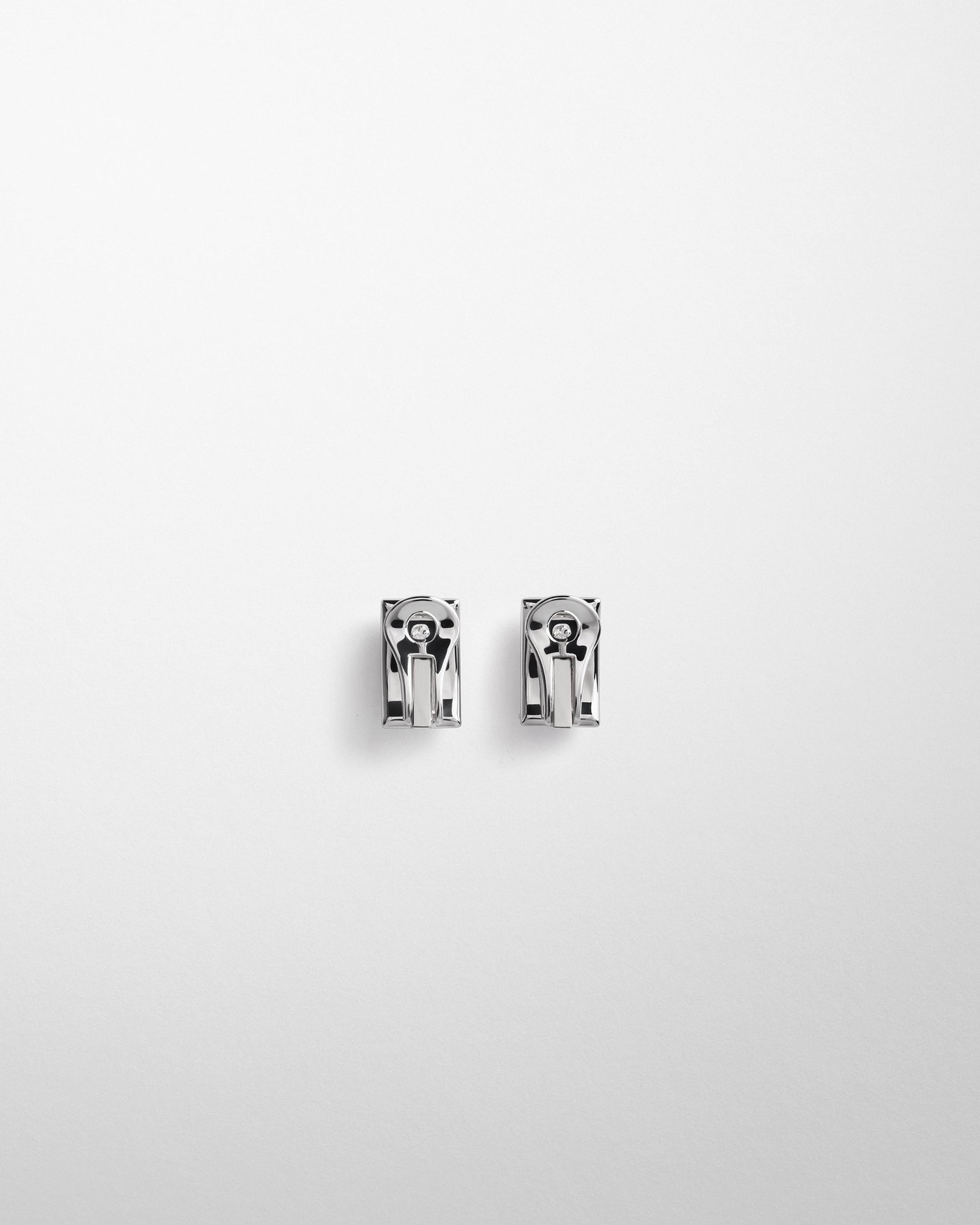 Back view of HALLMARK EARRINGS in sterling silver