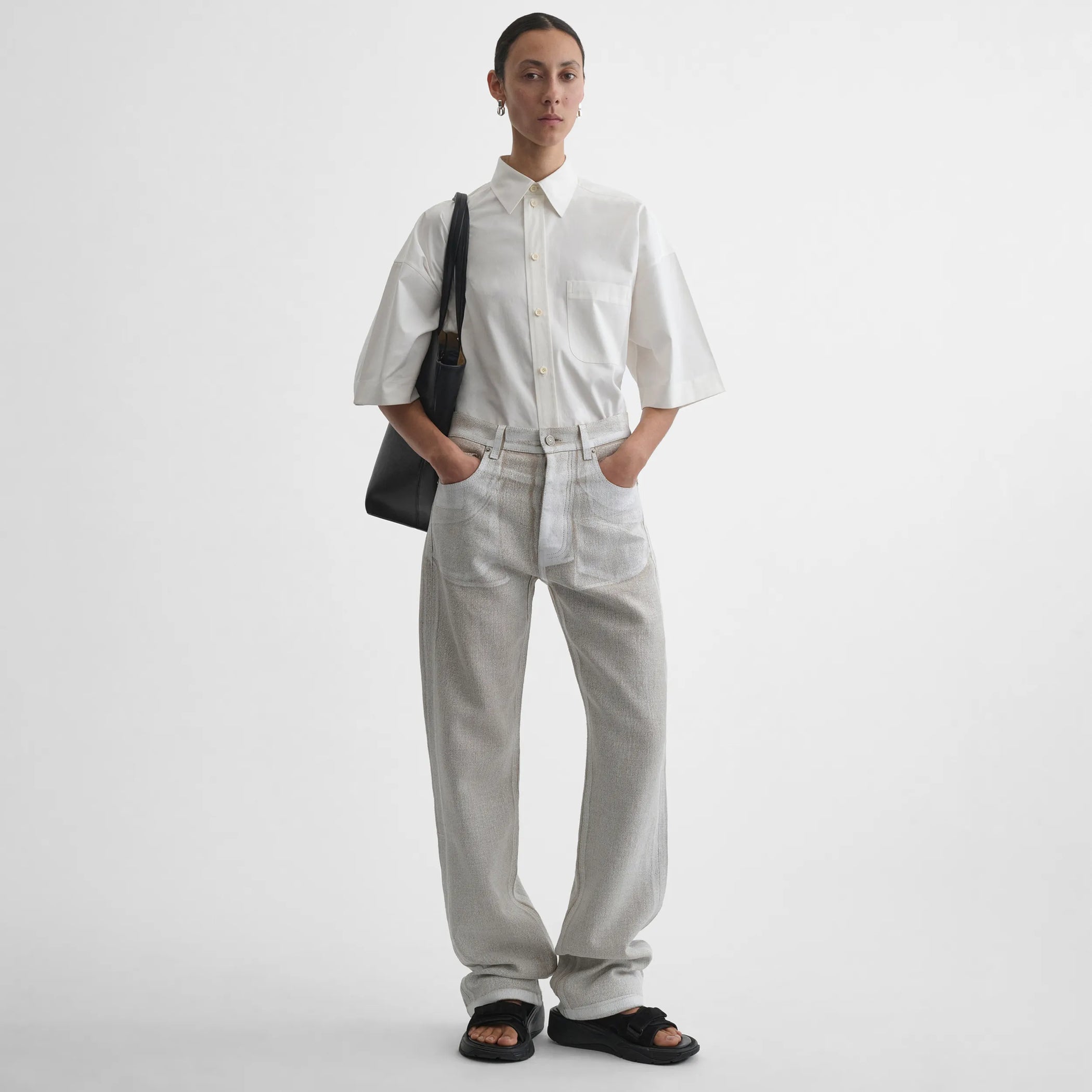 【PHOEBE PHILO】サイドタック イージーストレート パンツ PHOEBE PHILO | TROUSERS