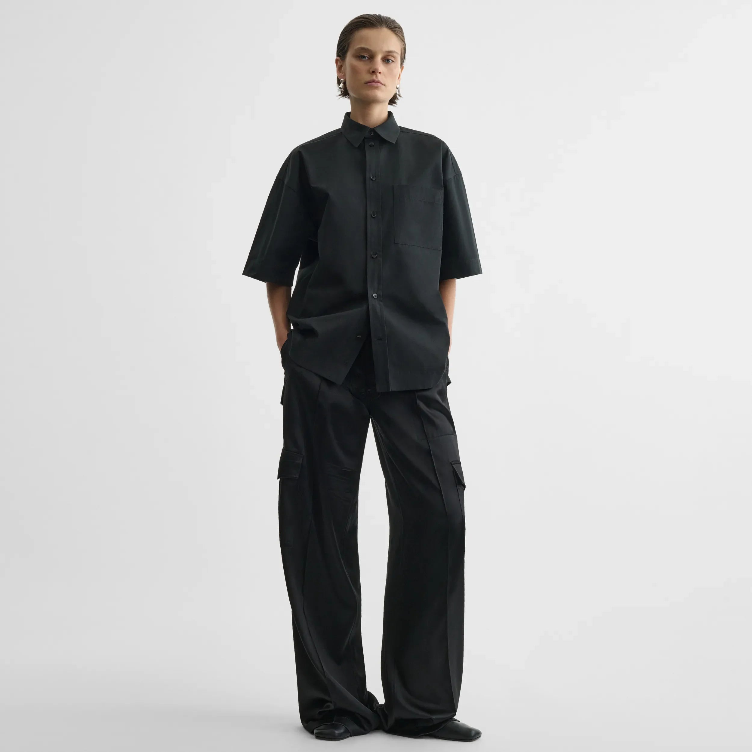 海外希少【PHOEBE PHILO】カットコラーTシャツ ブラック 半袖 PHOEBE PHILO | READY TO WEAR