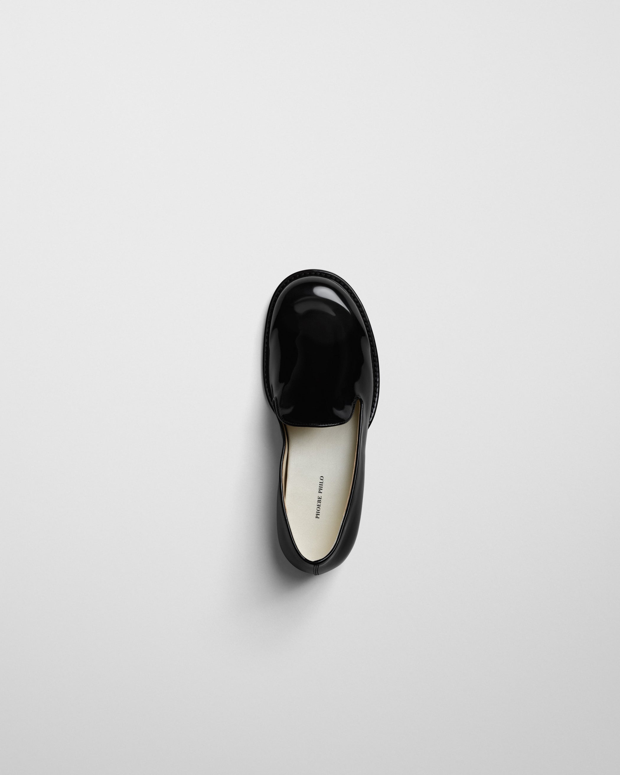 BULLNOSE SLIP ON | black leather