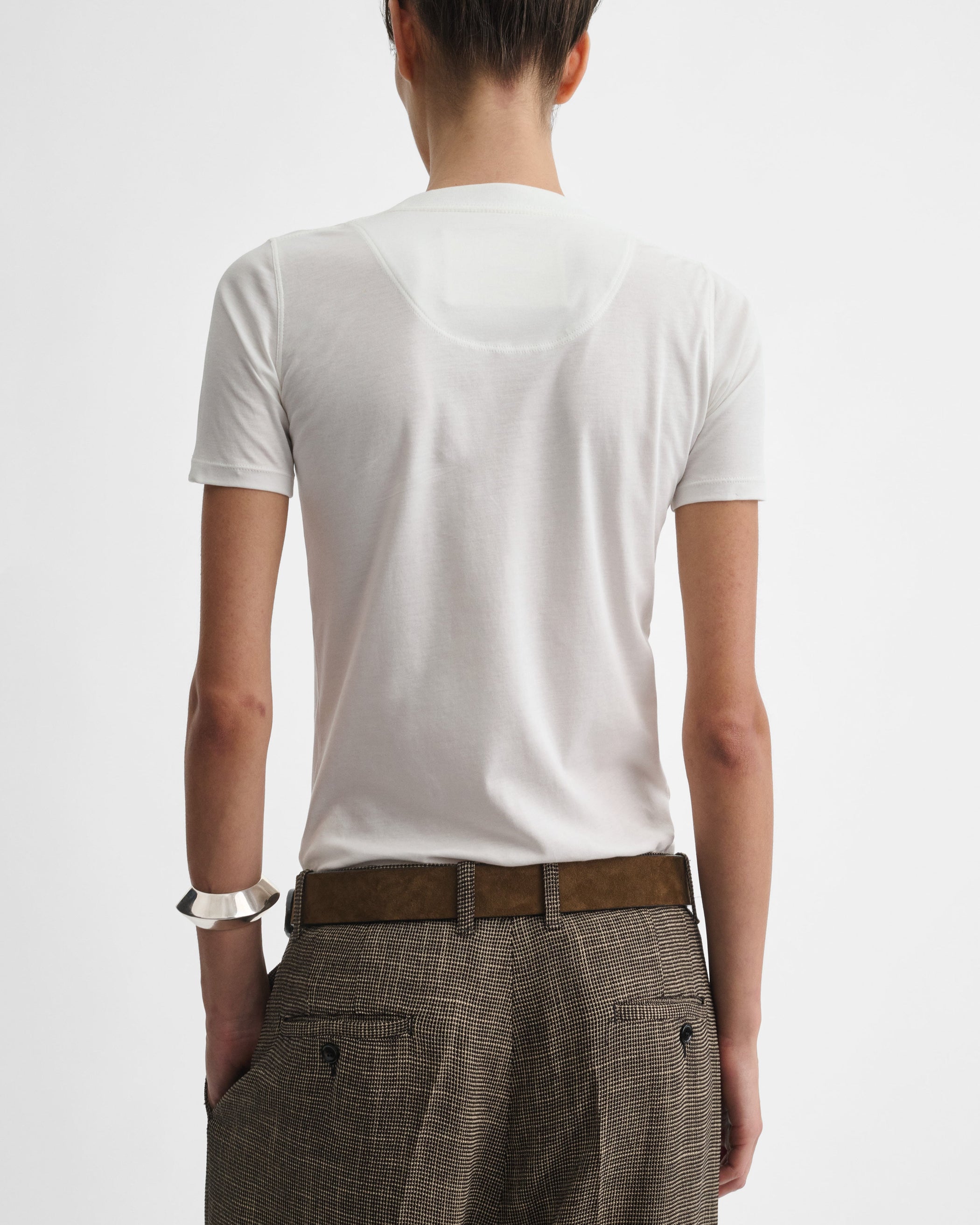 View of SCOOP T. in ivory cotton