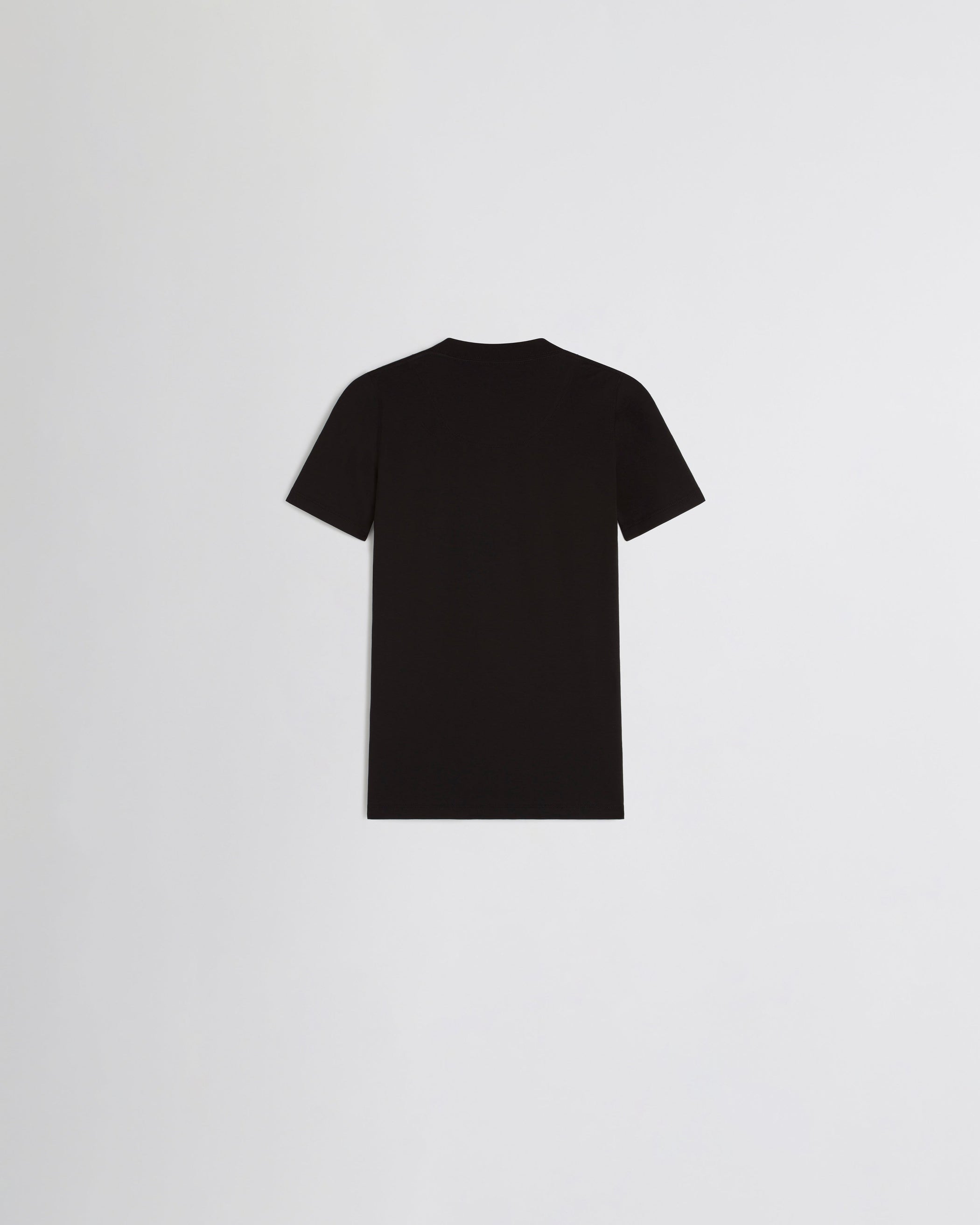 View of SCOOP T. in black cotton